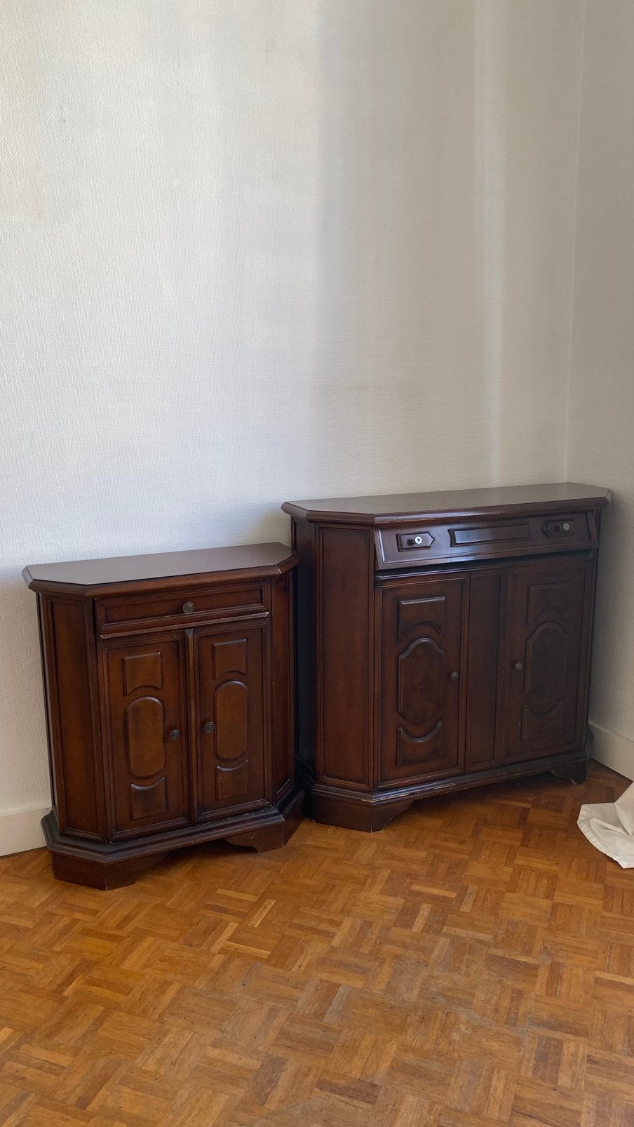 Vintage kastjes 2 stuks hout ophalen vanaf augustus, Ophalen