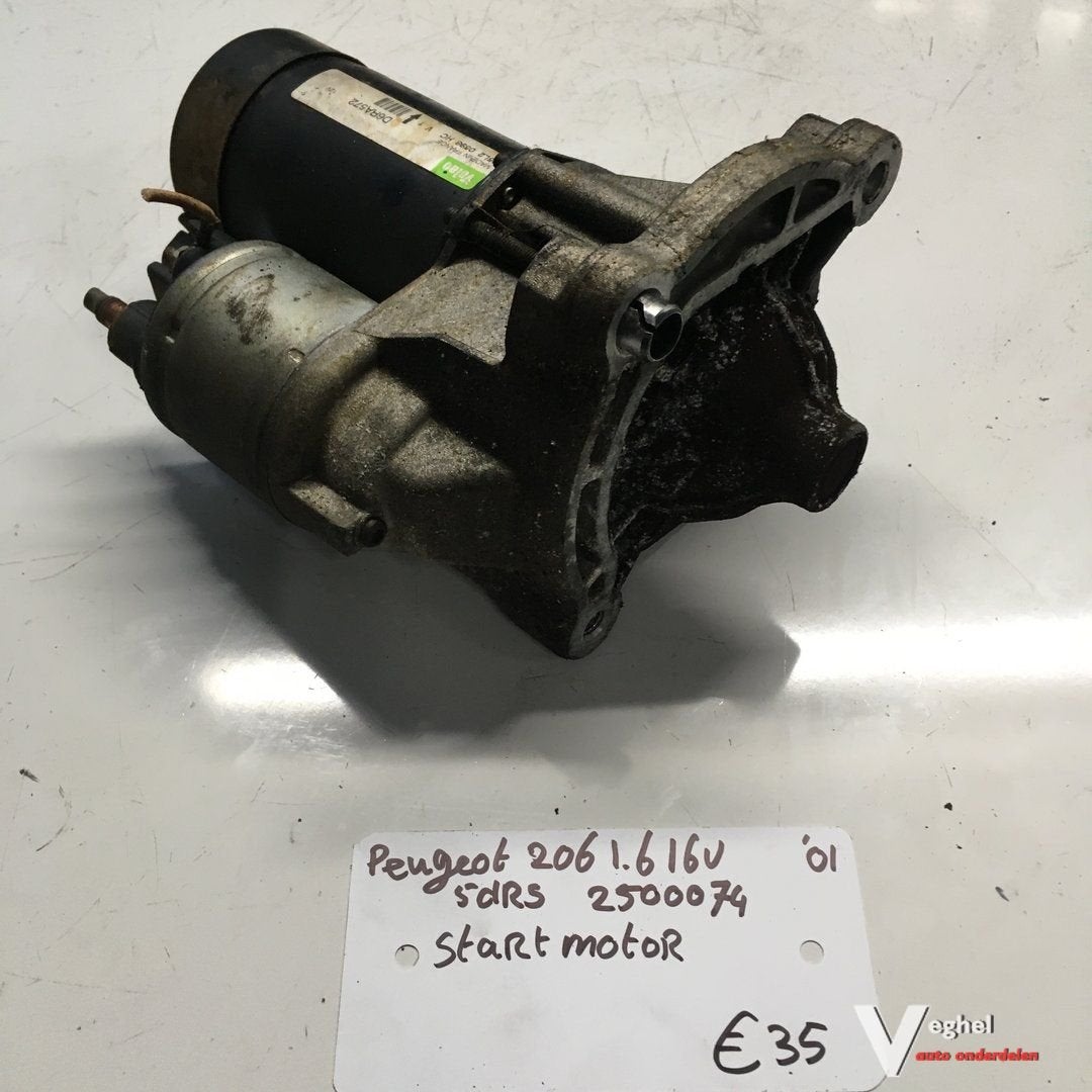 Peugeot 206 1.6 16v 5drs 2003 wagennr 2500074  Startmotor 05, -, Utilisé, -, -