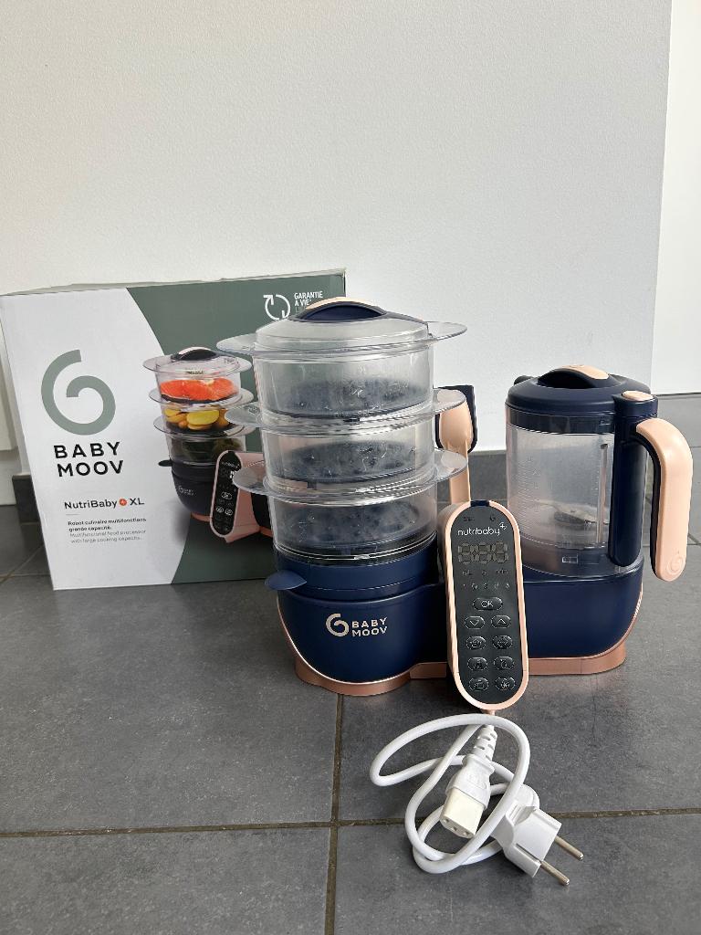 Stoomkoker-mixer Babymoov Nutribaby XL, Ophalen of Verzenden, Gebruikt, Flessen- of potjesverwarmer