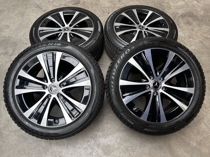 18 inch originele velgen + winterbanden Mercedes E klasse W2, Autos : Pièces & Accessoires, Pneus et Jantes, -, 18 pouces, Utilisé