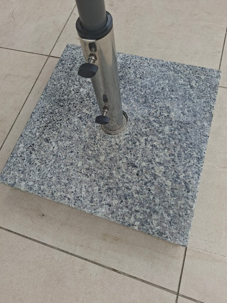 Parasolvoet graniet, Tuin en Terras, Ophalen, Zo goed als nieuw, Minder dan 1 meter, Parasolvoet