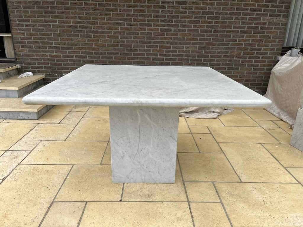 Marmeren eettafel 120x120x73, Verzenden