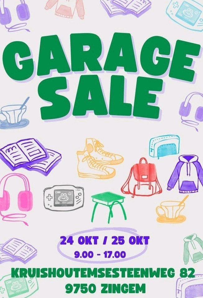 Garageverkoop, Ophalen, Gebruikt