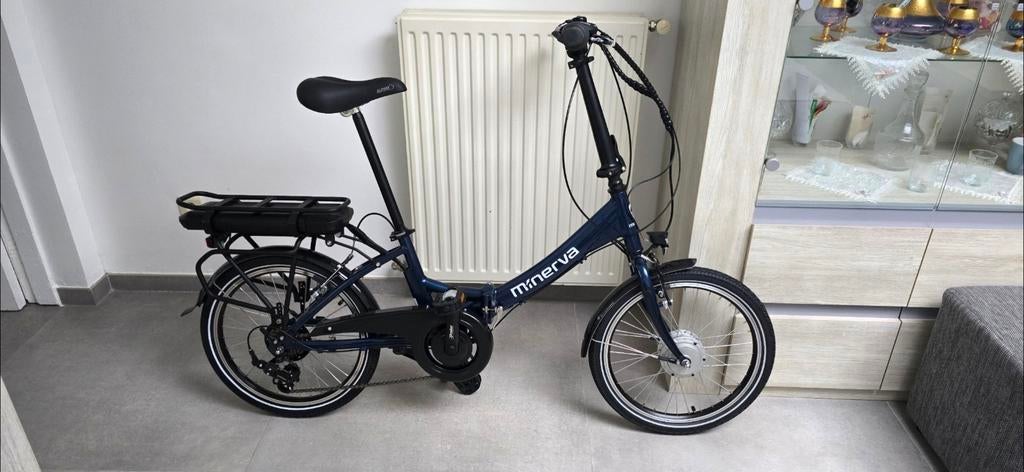 Minerva Electriche plooifiets, Fietsen en Brommers, Ophalen, Versnellingen, Zo goed als nieuw, Totaal opvouwbaar