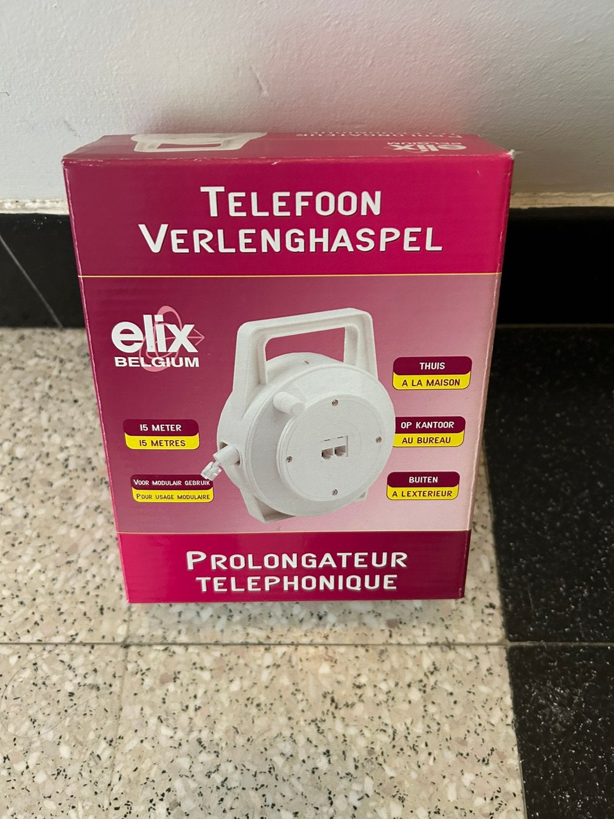 Telefoon verlenghaspel, Computers en Software, Ophalen, Zo goed als nieuw