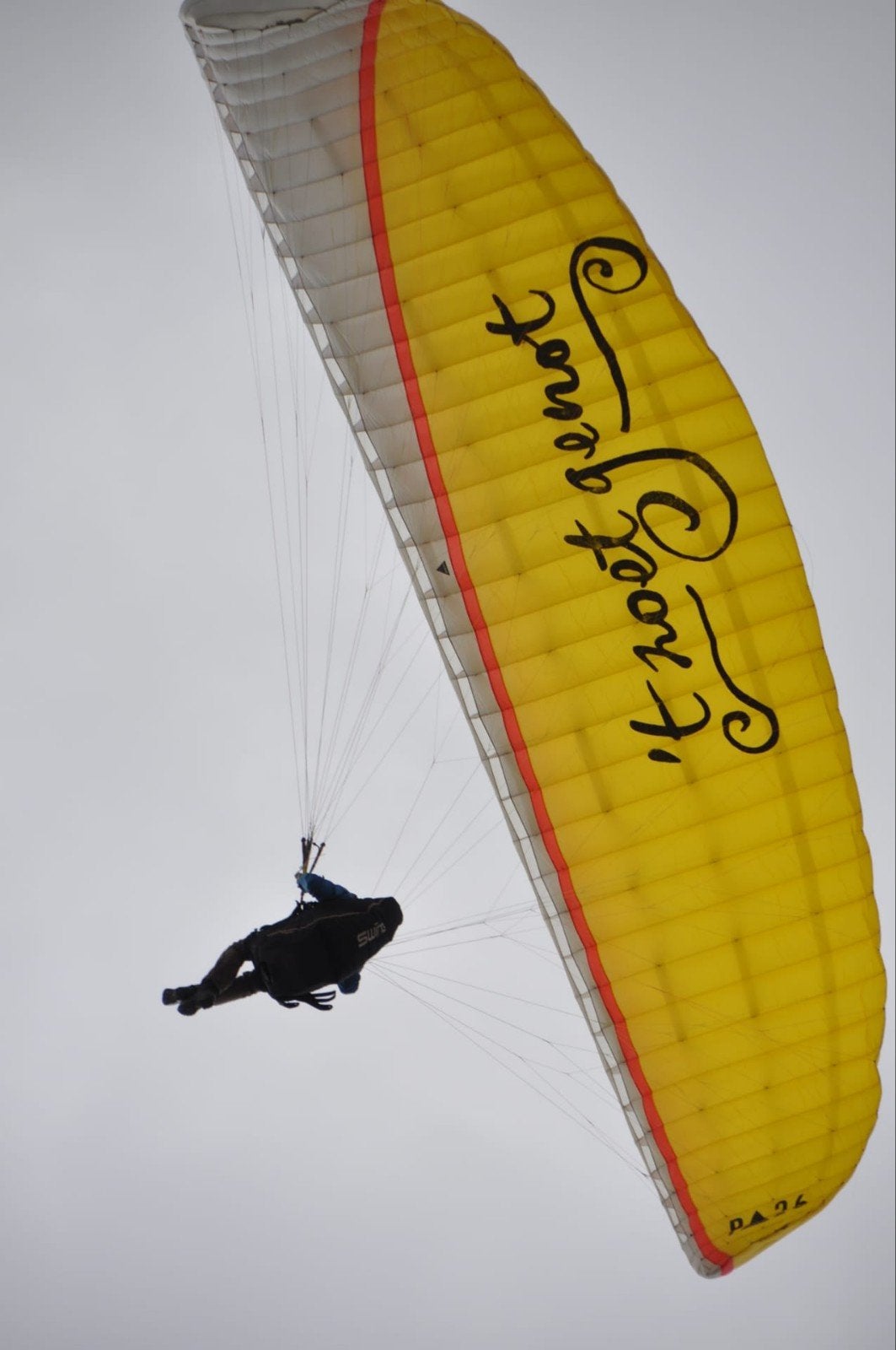 parapente, Enlèvement, Utilisé, Parapente complet