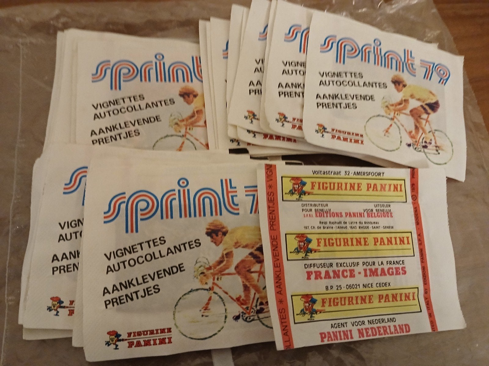 panini pochettes rare sprint 79, Enlèvement ou Envoi, Neuf, Plusieurs autocollants