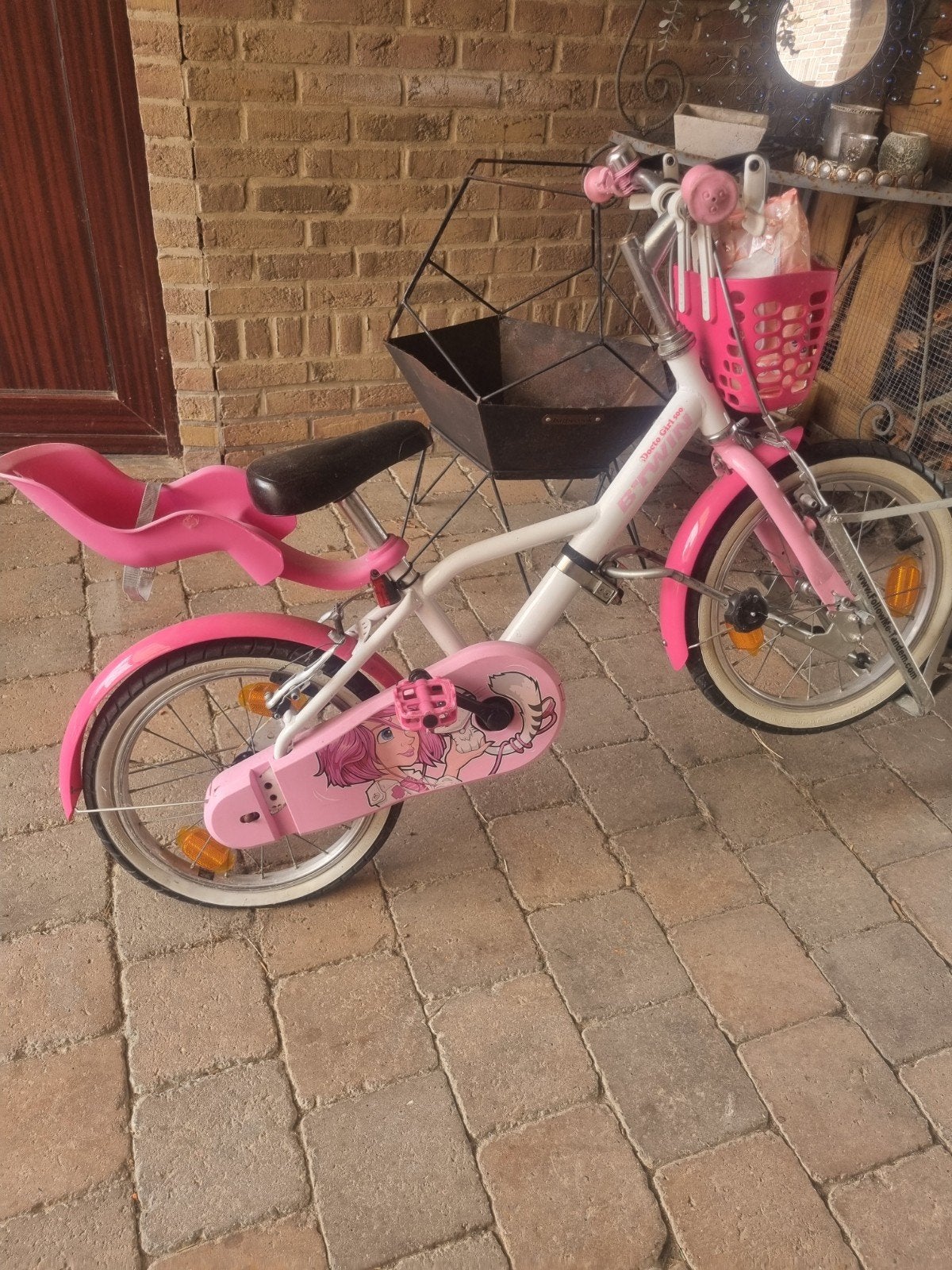 Meisjes fiets B Twin, Ophalen