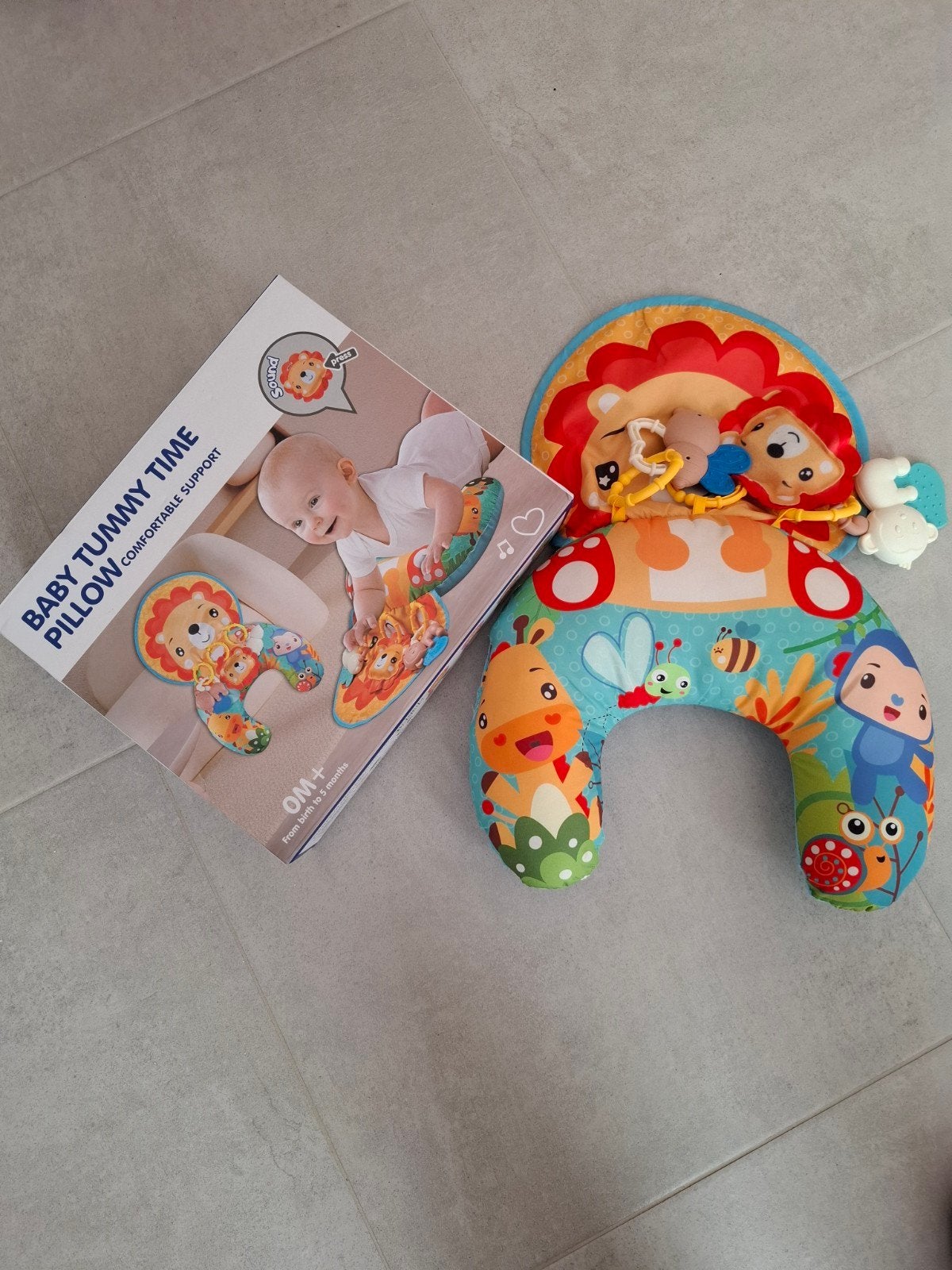 buikligtrainer, baby tummy time pillow, Kinderen en Baby's, Ophalen, Zo goed als nieuw, Babygym, Met geluid