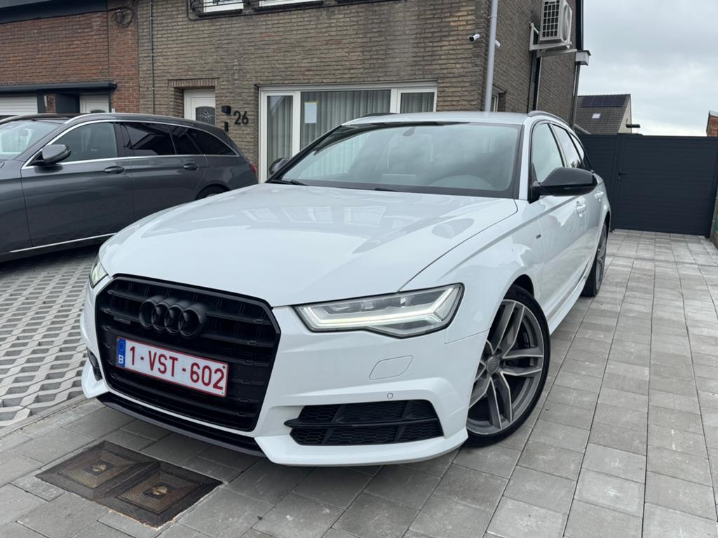 Audi A6 C7 Avant Quattro 2.0 TFSI 252pk s line, Auto's, 4 cilinders, Wit, Leder, Particulier