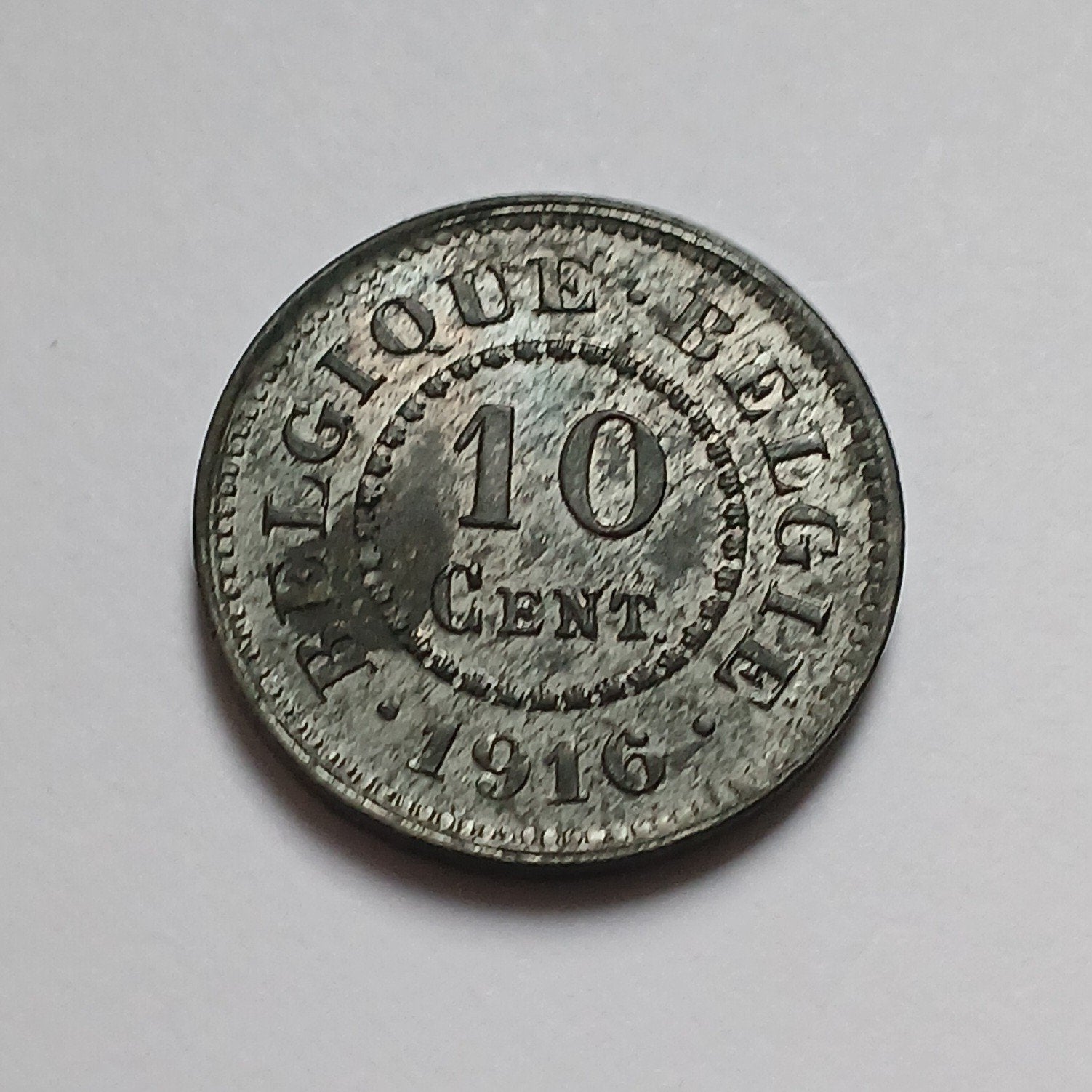 10 centimes 1916 zink, Postzegels en Munten, Munten | België, Ophalen of Verzenden