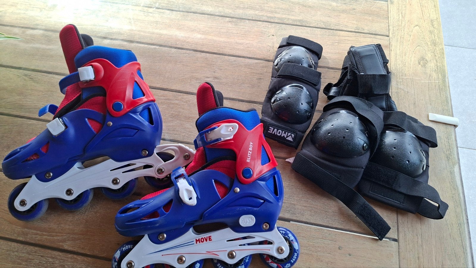 inline skates verstelbaar mt 35 tem 38, Ophalen, Verstelbaar, Zo goed als nieuw