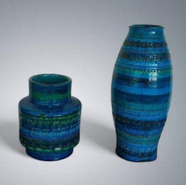 Vases Céramique Vintage Aldo Londi pour Bitossi Italy 1960's, Enlèvement