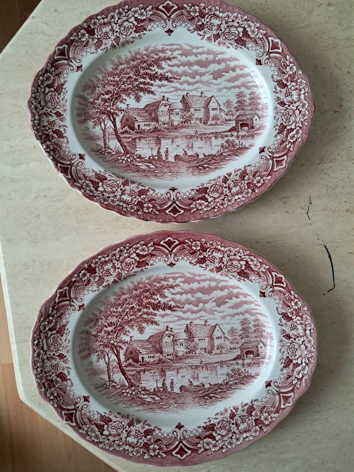 2 serviceborden van W.H. Grindley en Co.Ltd, Antiek en Kunst, Antiek | Servies los, Ophalen of Verzenden