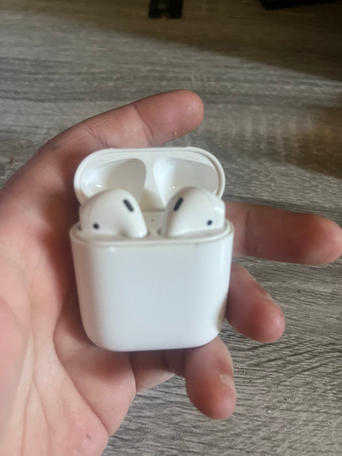 Airpods gen 1, Ophalen of Verzenden, Gebruikt, Wit
