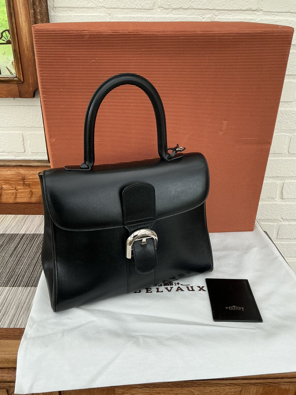 Delvaux Brillant MM, Enlèvement ou Envoi, Comme neuf, Noir
