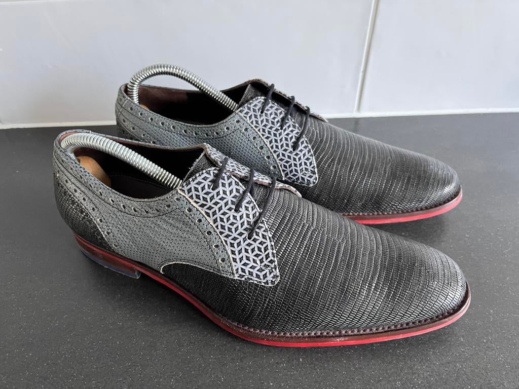 Floris van bommel herenschoenen maat 6.5 / 40 als nieuw, Kleding | Heren, Schoenen, Zo goed als nieuw, Veterschoenen, Overige kleuren
