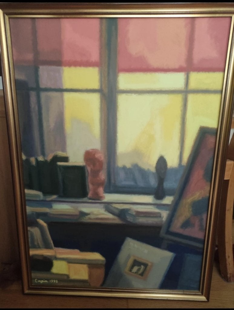 Tableau peinte par Valerio Cugia, Antiquités & Art, Peint à la main, Peinture à l'huile, Paysage, Enlèvement