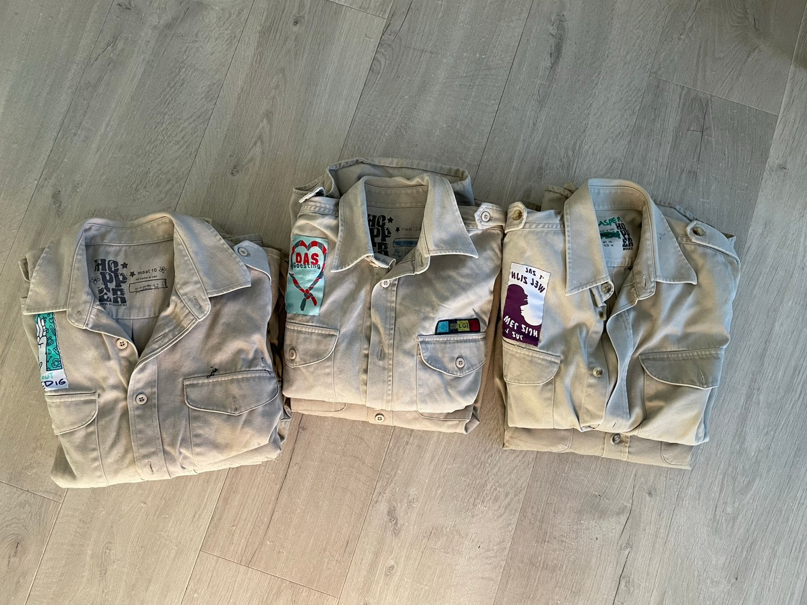 Scouts hemden voor kinderen maat 10-12-14, Collections, Scoutisme, Enlèvement ou Envoi, Utilisé, Vêtements