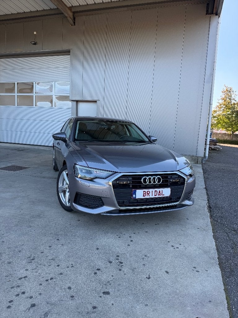 Audi A6 50 TFSIe HYBRID 299PK S-TRONIC AUTOMAAT QUATTRO, Autos, Cuir, Argent ou Gris, Achat, Euro 6