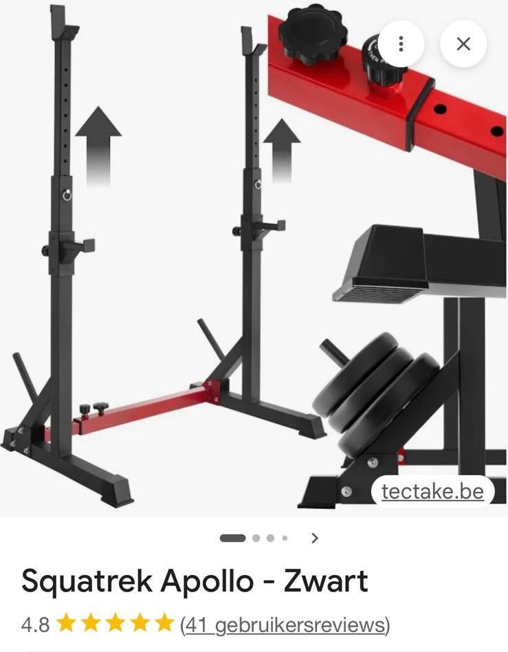 Squat rek, Sport en Fitness, Ophalen, Zo goed als nieuw