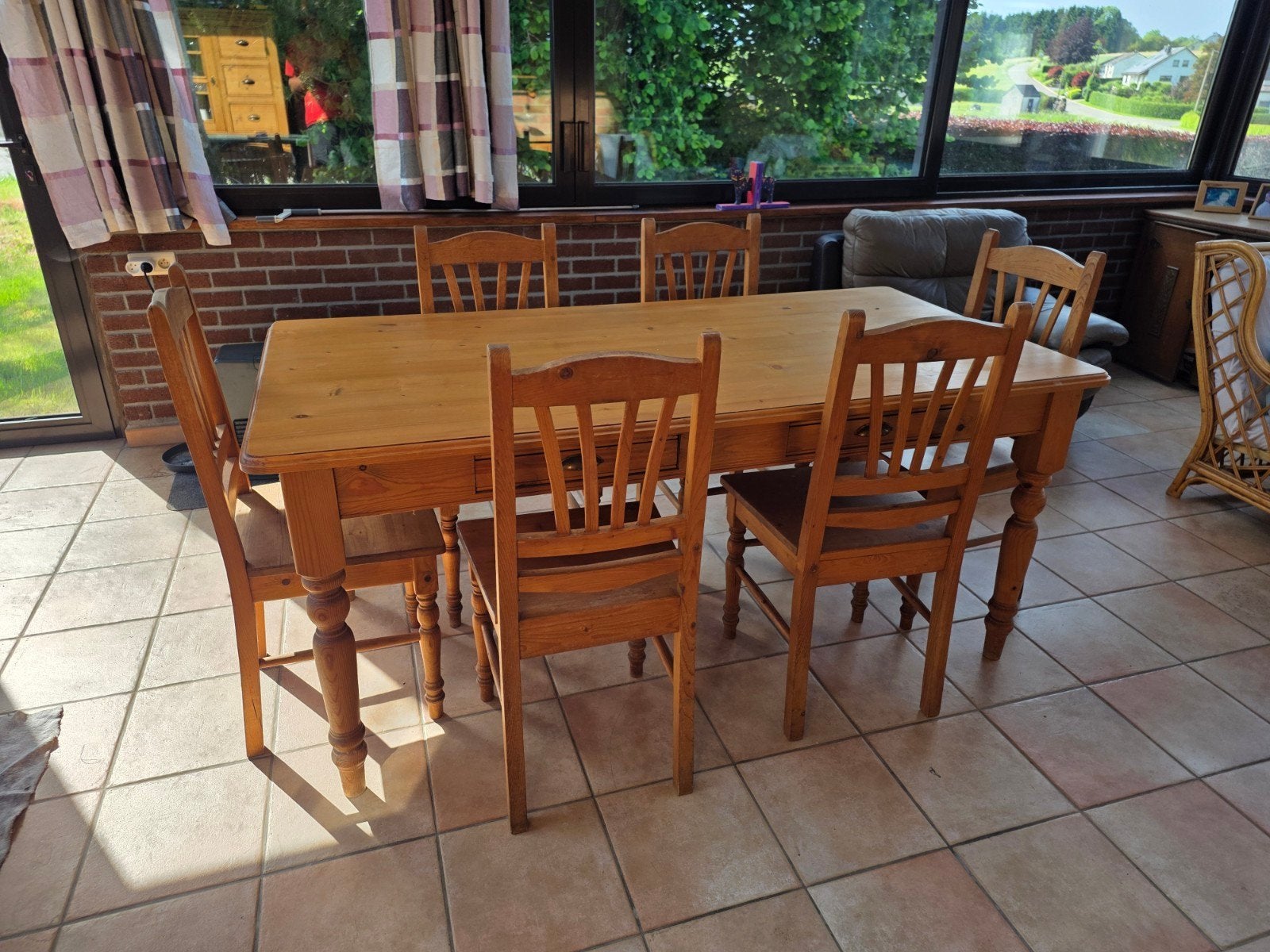 Table,chaises et meubles, Maison & Meubles, Salles à manger complètes, Enlèvement