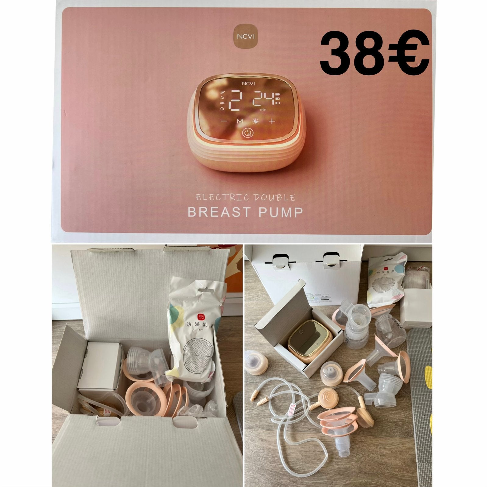 Dubbele elektrische borstkolven, Kinderen en Baby's, Babyvoeding en Toebehoren, Ophalen, Nieuw, Automatisch, Borstkolf
