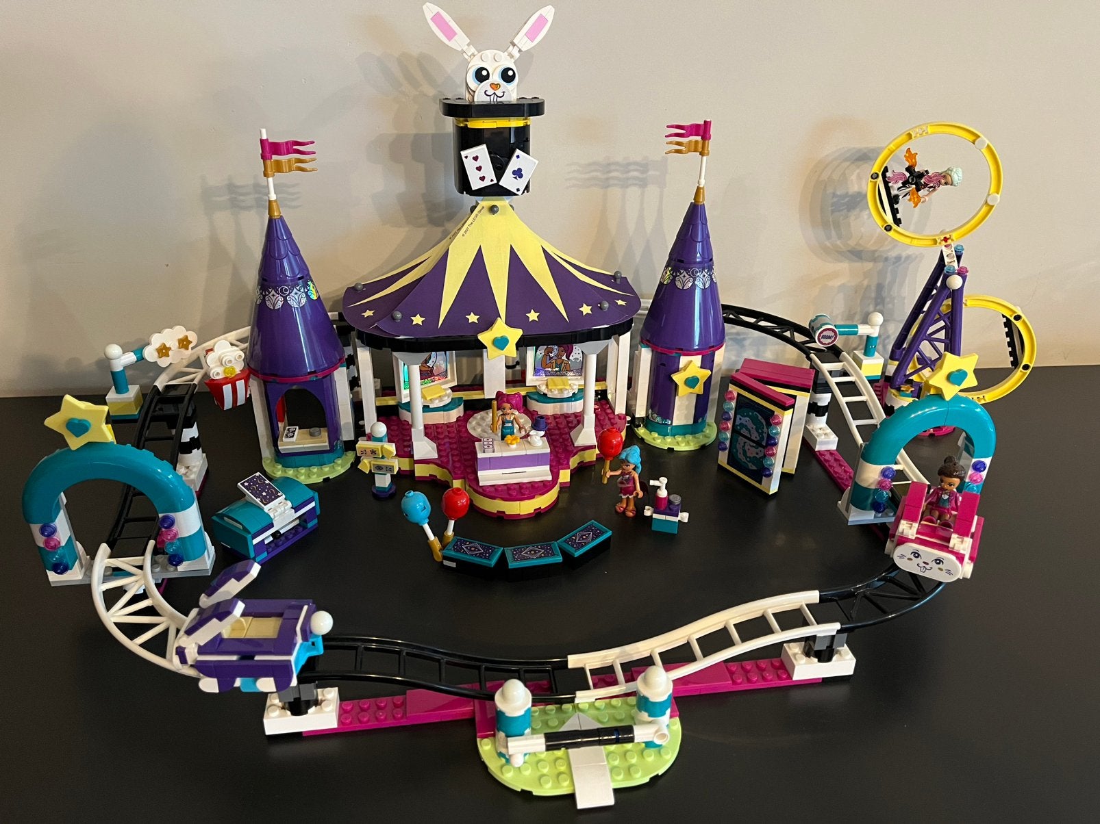 Magische sets 41685 achtbaan, 41687 kermis, 41686 acrobatiek, Ophalen, Friends, Zo goed als nieuw, Complete set