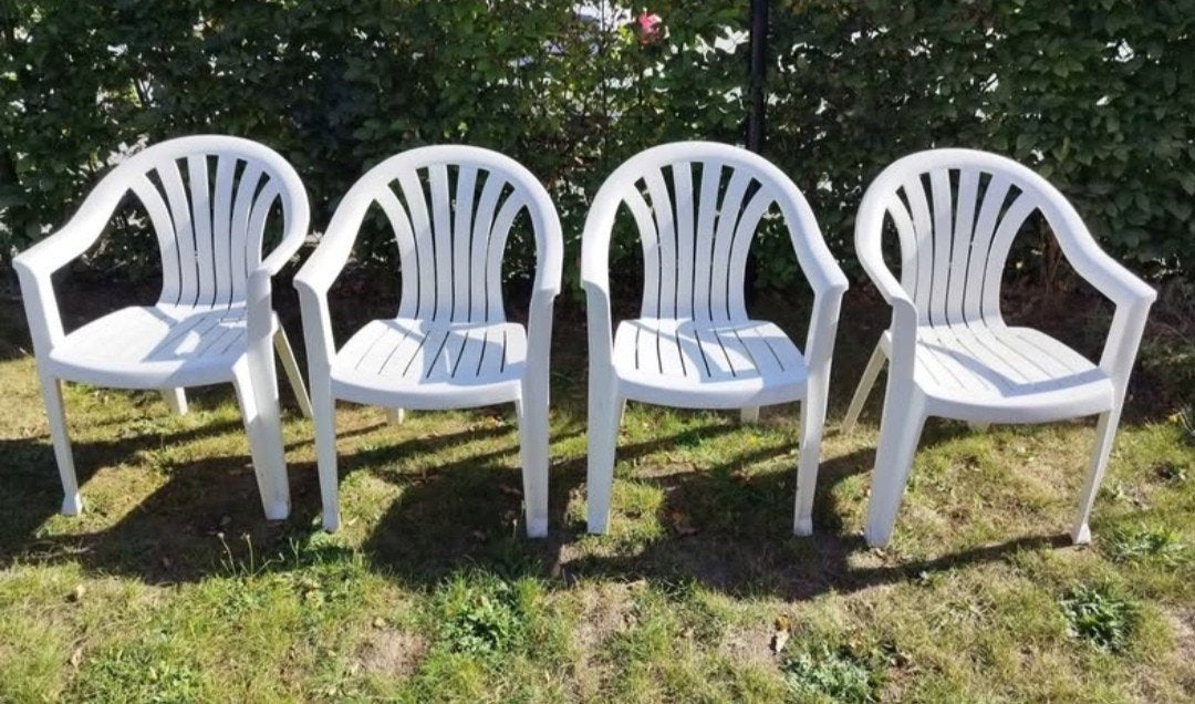 4 Chaises de jardin Allibert, Jardin & Terrasse, Enlèvement, Plastique
