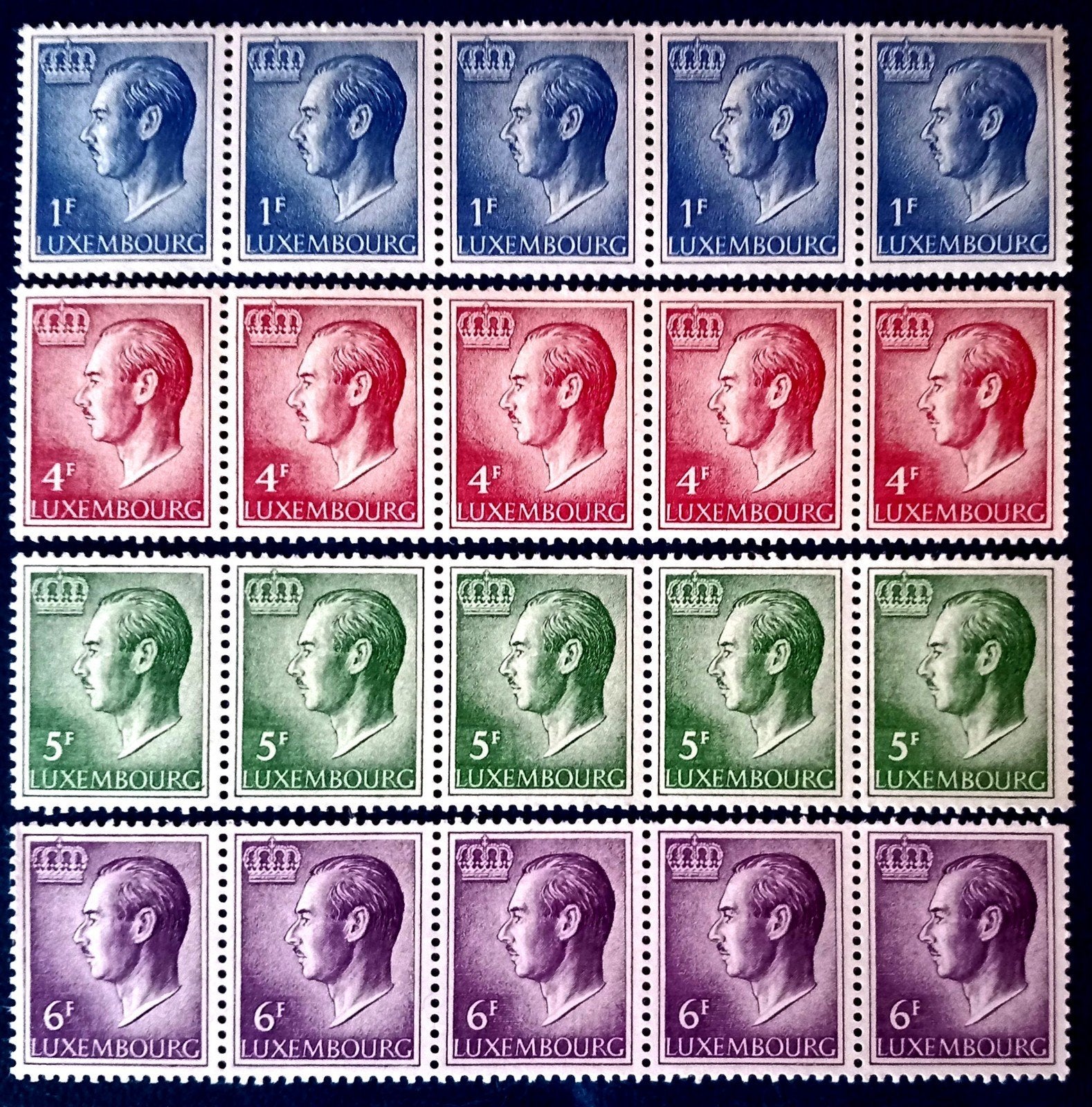 Luxembourg - Grand Duc Jean MNH **, Envoi, Luxembourg, Non oblitéré