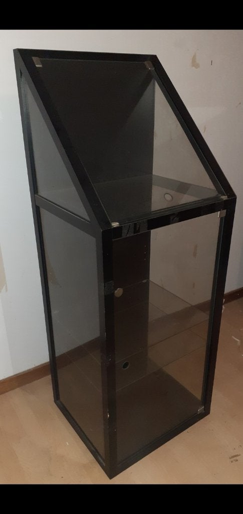 Vitrine-présentoir style " IKEA Ostersund 1990" vintage, Antiquités & Art, Antiquités | Meubles | Chaises & Canapés, Enlèvement