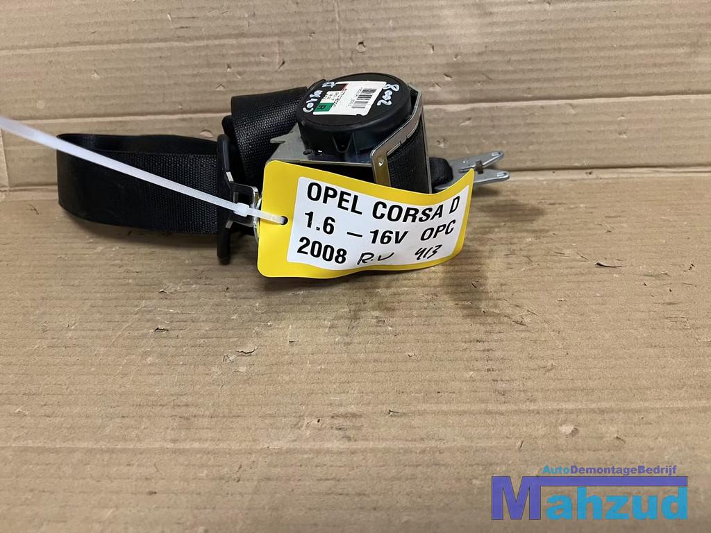 OPEL CORSA D Rechts voor gordel 3 deurs 2005-2014, Gebruikt, Opel Automobile GmbH, Kontakt@opel-infoservice.de, Opel