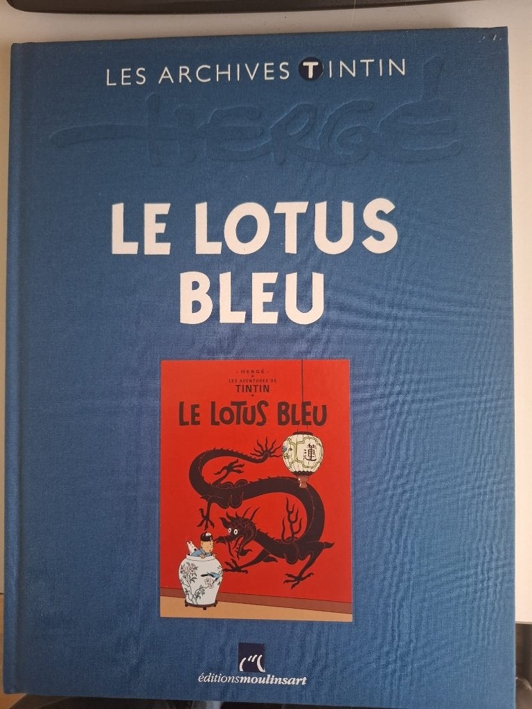 Le Lotus Bleu - Les Archives de Tintin, Eén stripboek, Ophalen of Verzenden, Zo goed als nieuw, Hergé.