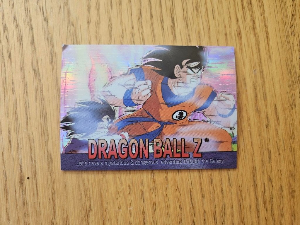 Dragon Ball Z Card Reverseholo Goku protège Gohan, Enlèvement ou Envoi, Comme neuf, Cartes en vrac