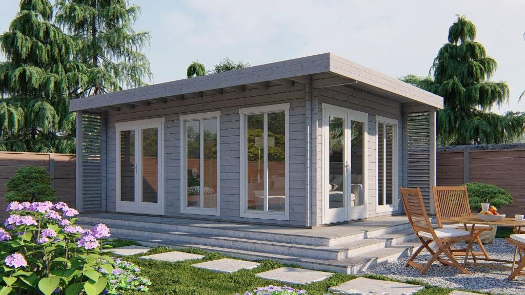 Cabane en rondins - Hildegard Garden House | 44 mm | épicéa, Hobby & Loisirs créatifs, Hobby & Loisirs Autre, Neuf, Envoi