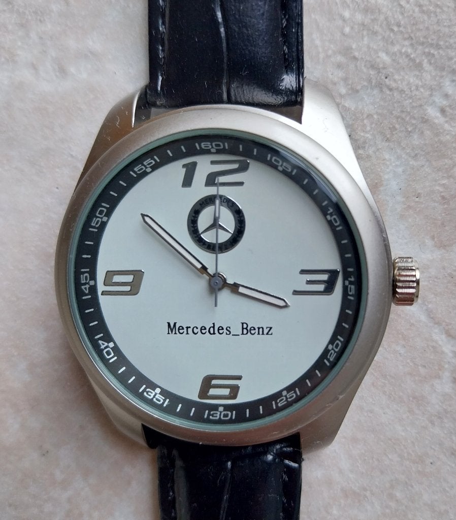 Montre Mercedes SPORT, Bijoux, Sacs & Beauté, Rolex, Enlèvement ou Envoi, Cuir, Acier