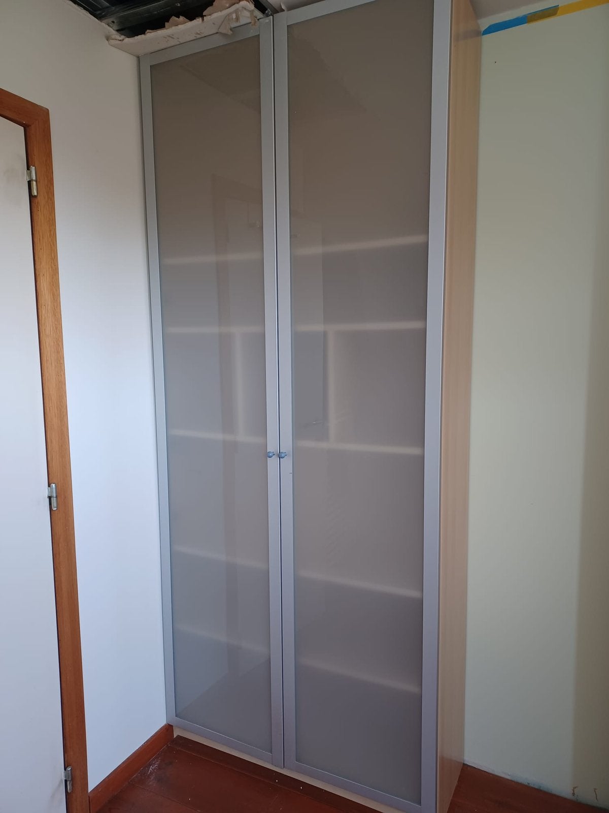 portes sablées IKEA 229x50, Maison & Meubles, Avec porte(s), Moins de 25 cm, Verre sablé, Comme neuf