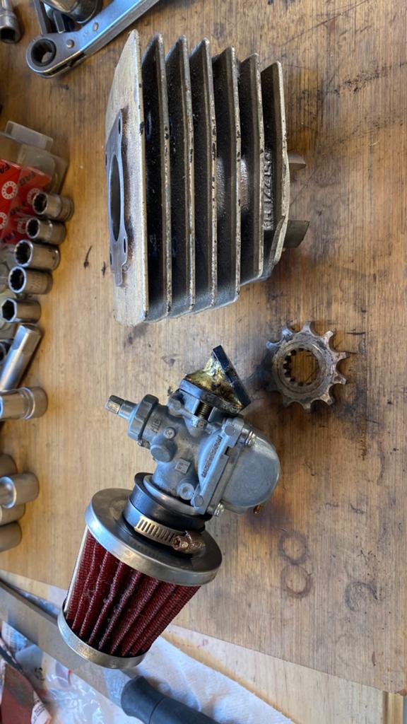 Franco Morini cilinder S6 Mikuni 16mm carburateur voor S5, Fietsen en Brommers, Brommeronderdelen | Algemeen, Ophalen of Verzenden