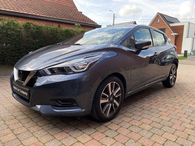 NISSAN MICRA/30000KM/BENZINE/ZEER MOOIE STAAT, Autos, Achat, Entreprise, Boîte manuelle, Noir