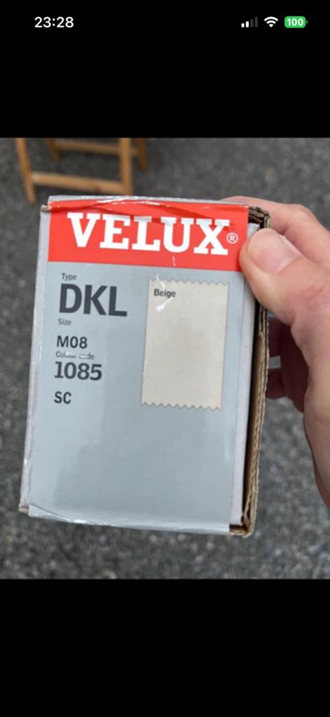 Store Velux occultant DKL M08 1085 SC - beige, Bricolage & Construction, Enlèvement ou Envoi, Comme neuf