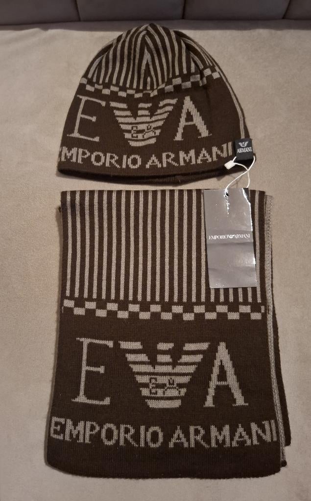 Set met muts en sjaal voor heren (armani), Ophalen of Verzenden, Nieuw, Sjaal