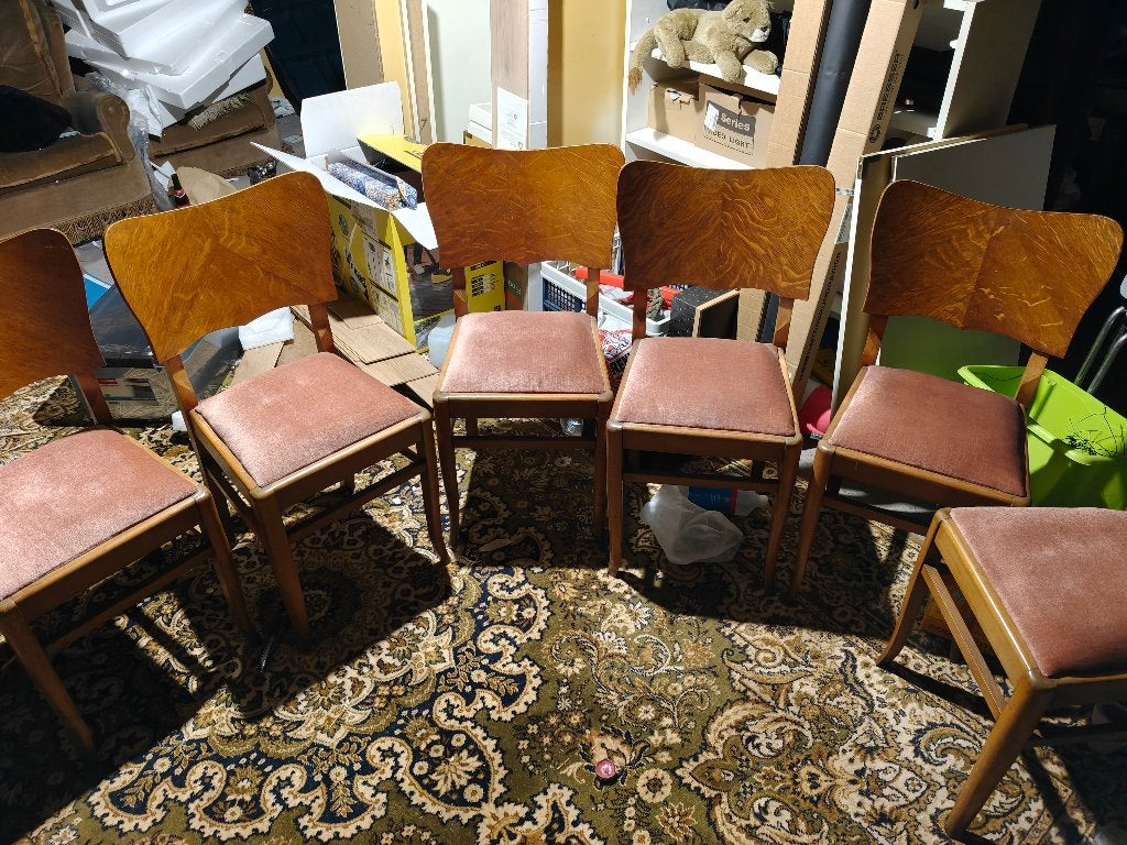 Stoelen, Huis en Inrichting, Ophalen, Gebruikt, Bruin, Oud