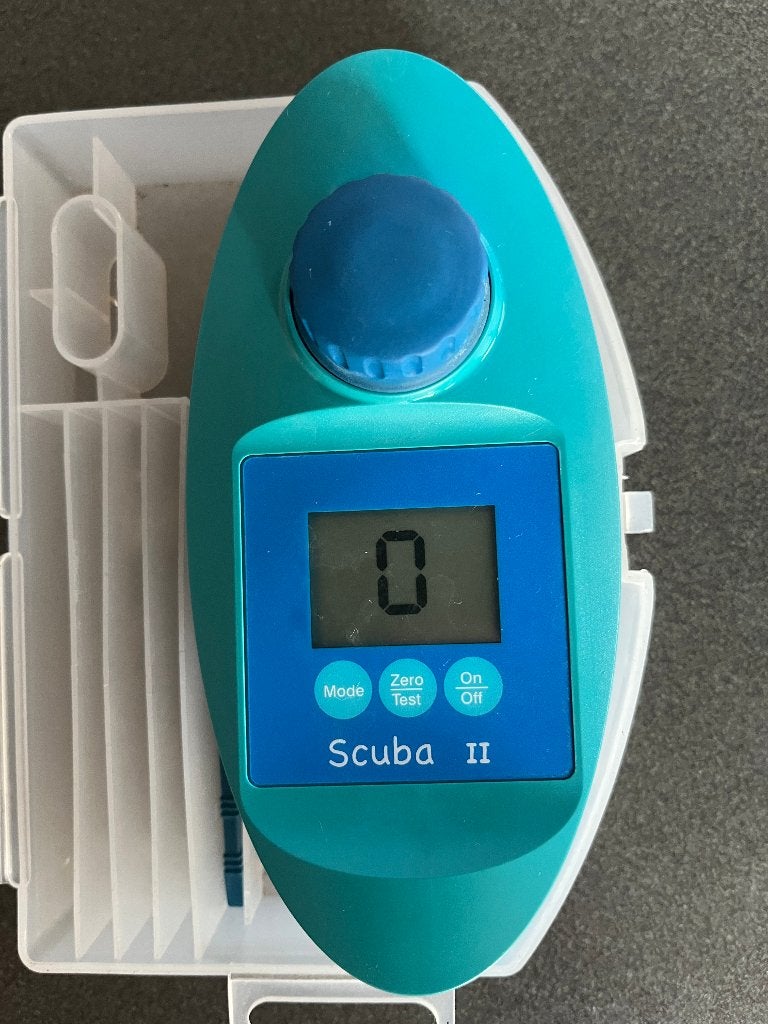 Scuba II Digitale Watertester ( + veel tabletten tot 2030), Ophalen of Verzenden, Gebruikt