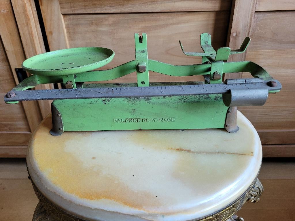 Vintage keukenweegschaal “Balance de Ménage” – brocante, Antiek en Kunst, Ophalen of Verzenden