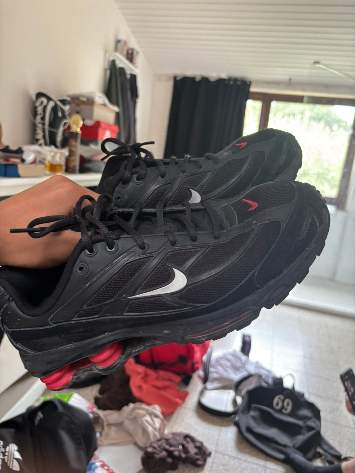 Nike shox ride 2 45.5, Enlèvement ou Envoi, Porté, Baskets, Noir