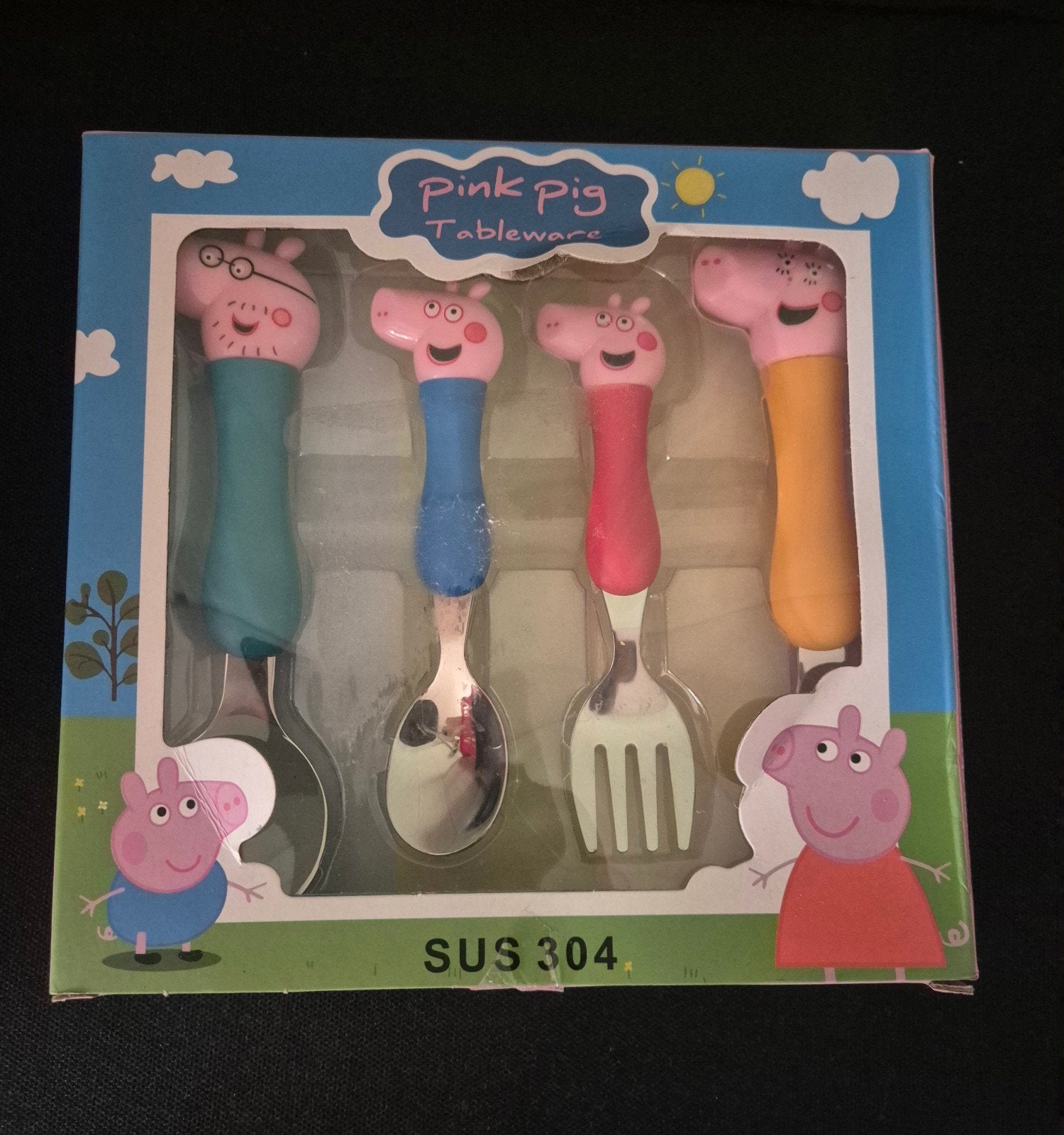 4 delig bestek peppa big, Ophalen