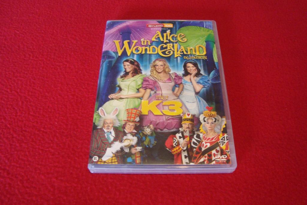 dvd musical alice in wonderland met k3, Cd's en Dvd's, Dvd's | Kinderen en Jeugd, Ophalen of Verzenden