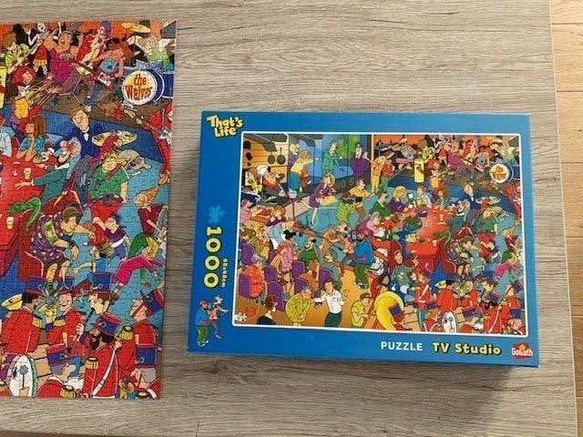 Volledige set puzzel 1.000 stuks That's Life TV-studio, Ophalen of Verzenden, 500 t/m 1500 stukjes, Nieuw, Legpuzzel