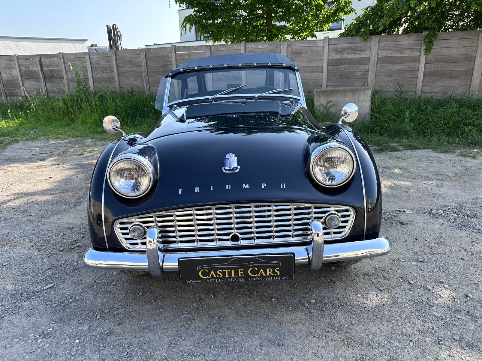 Triumph TR3 - 1960 - topstaat! - incl keuring, Auto's, Achterwielaandrijving, Zwart, Cabriolet, Blauw