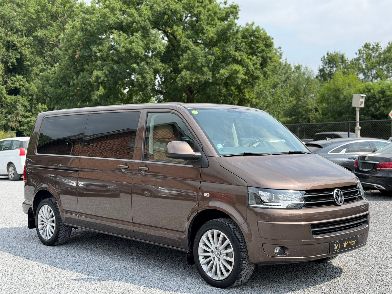 VW T5 CARAVELLE LONG - 4x4 - AUTOMAAT - DUBBELE CABINE, Auto's, Volkswagen, Automaat, Euro 5, Bruin, Leder